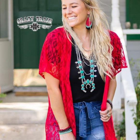 Albuquerque Kimono - Red - Picture 2 of 3